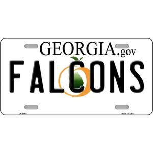 NFL Falcons License Plate Super Bowl New Atlanta Retro Auto Sign Metal New